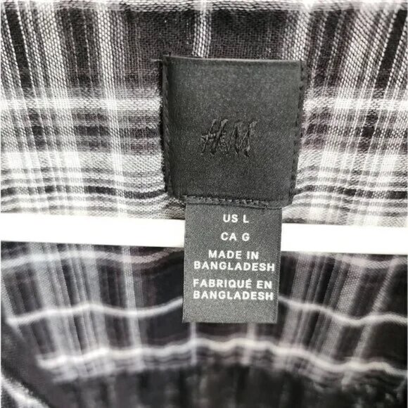 H&M Men's Relaxed button Shirt - Picture 3 of 3